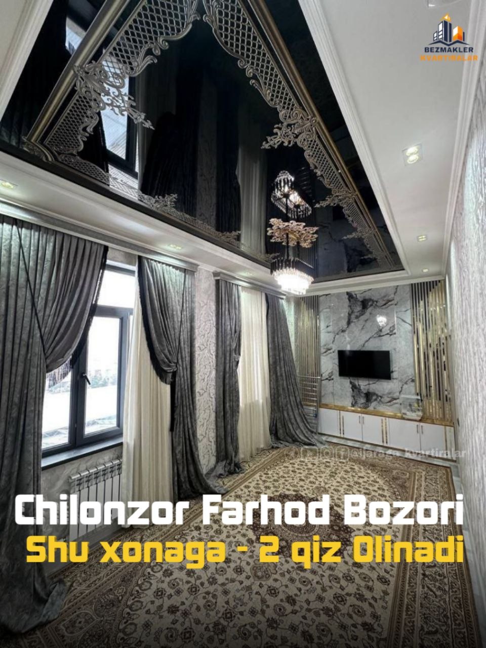 2 xonali kvartira chilonzorda