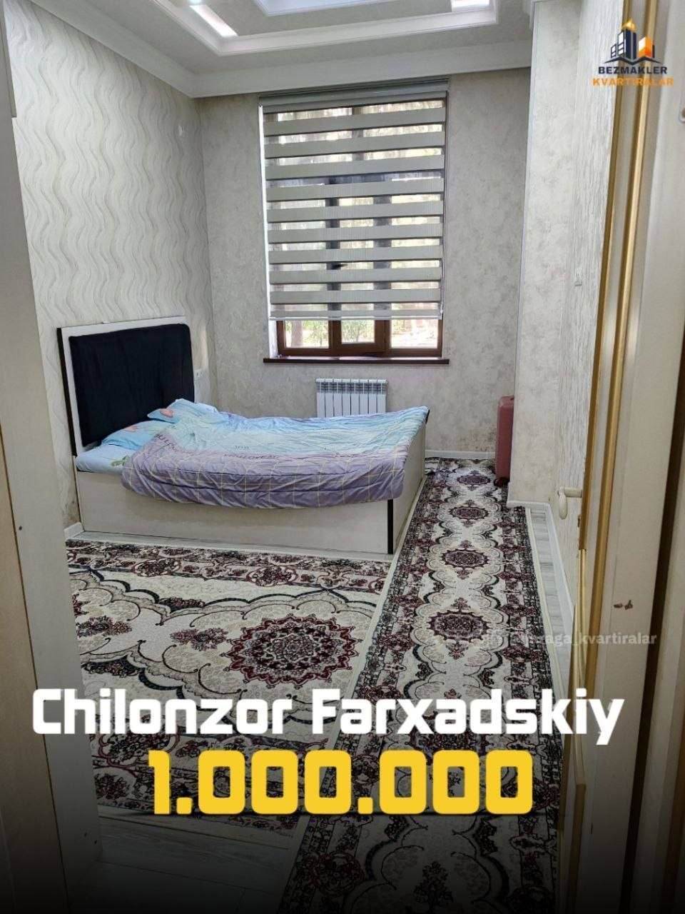 2 xonali kvartira farxatskiy bozor atrofida