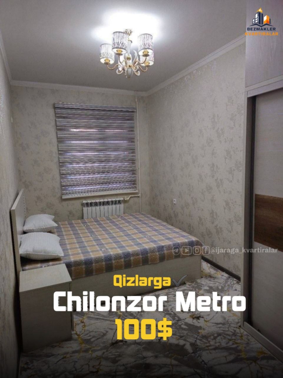 2 xonali kvartira chilonzorda
